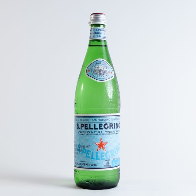 Pellegrino Water.