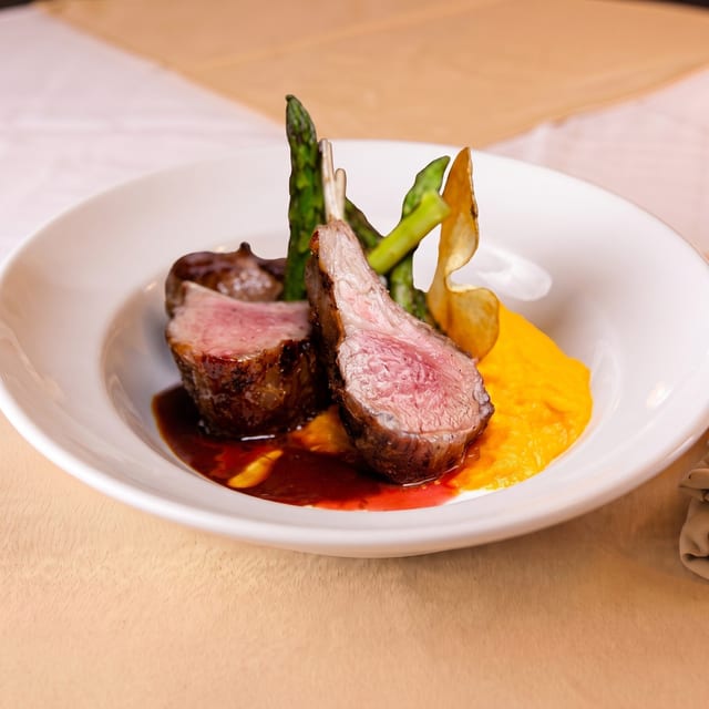 Roasted Rack of Lamb.