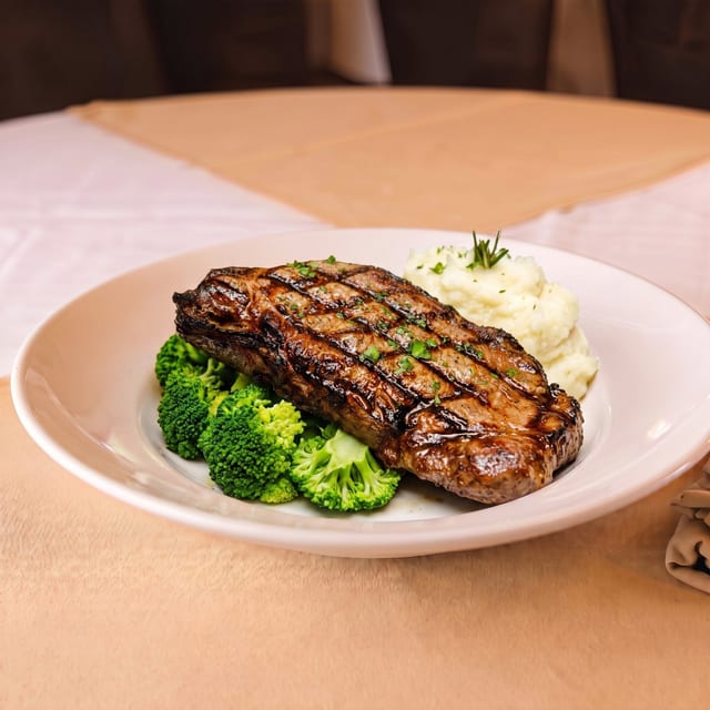 Grilled Prime New York Strip.